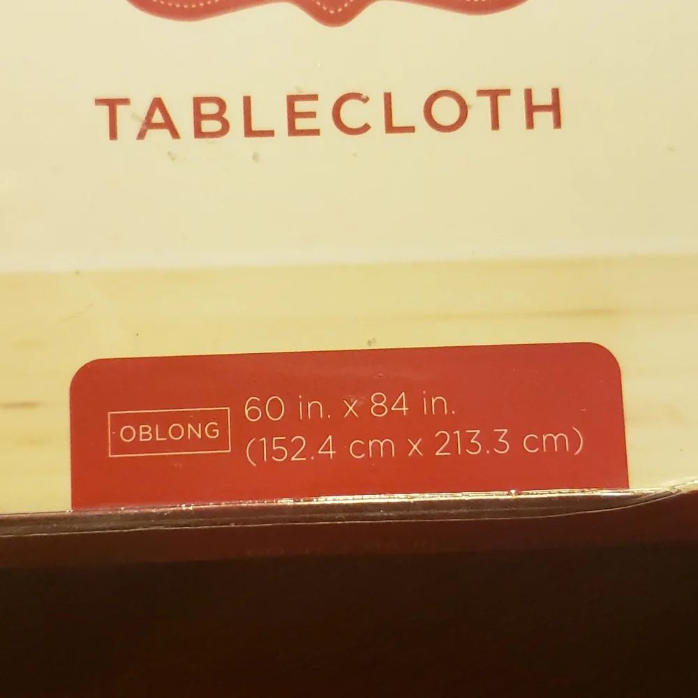 St. Nicholas Square Tablecloth 60'' x 84 inch (Kohls) NWT